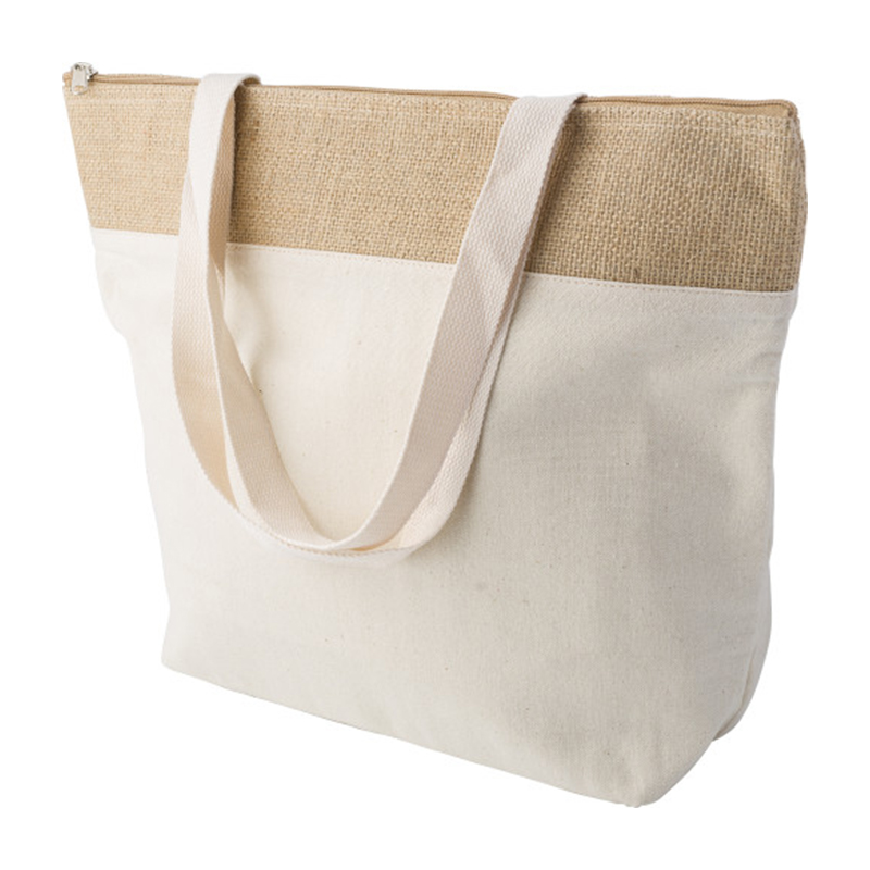 Cooler bag cotton and jute